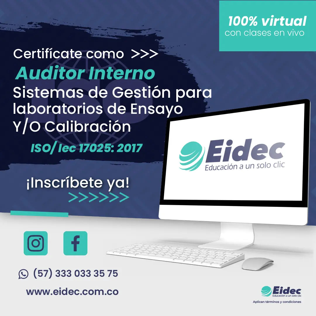 Auditor Interno ISO/IEC 17025: 2017 – Sistemas de Gestión para Laboratorios de Ensayo y/o Calibración